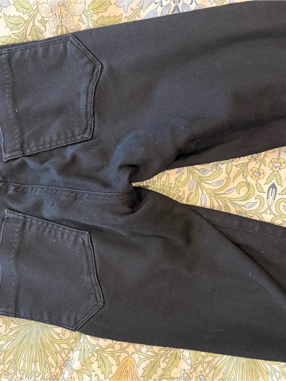 Goldsign Black Jeans with Gold Accent Hardware